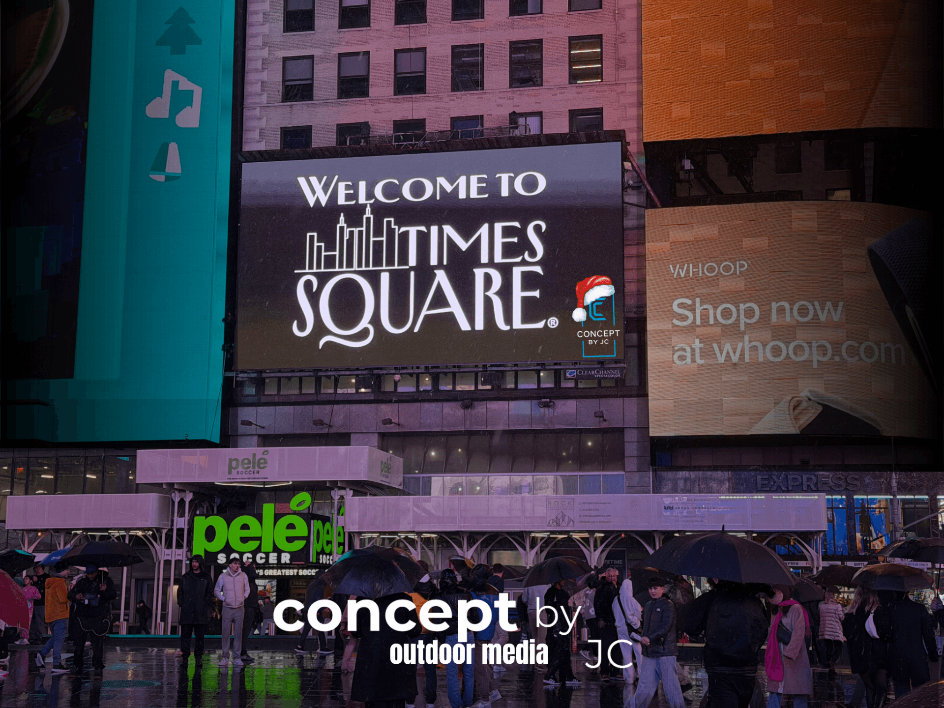 Concept by JC billboard in Times Square